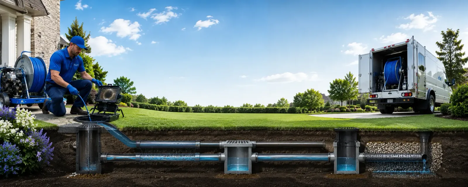Outdoor drain cleaning information for Sheldon, WI